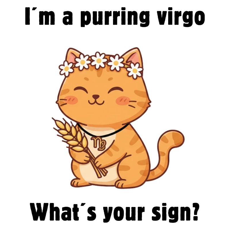 Sternzeichen Jungfrau Katze – Cute Virgo Cat