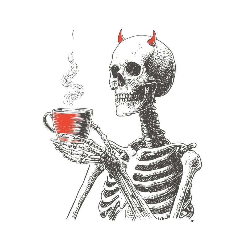 Devilish Coffee Skeleton