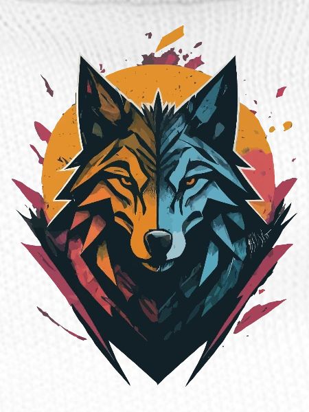 Wolf Doppelseitiger Sonnenmond