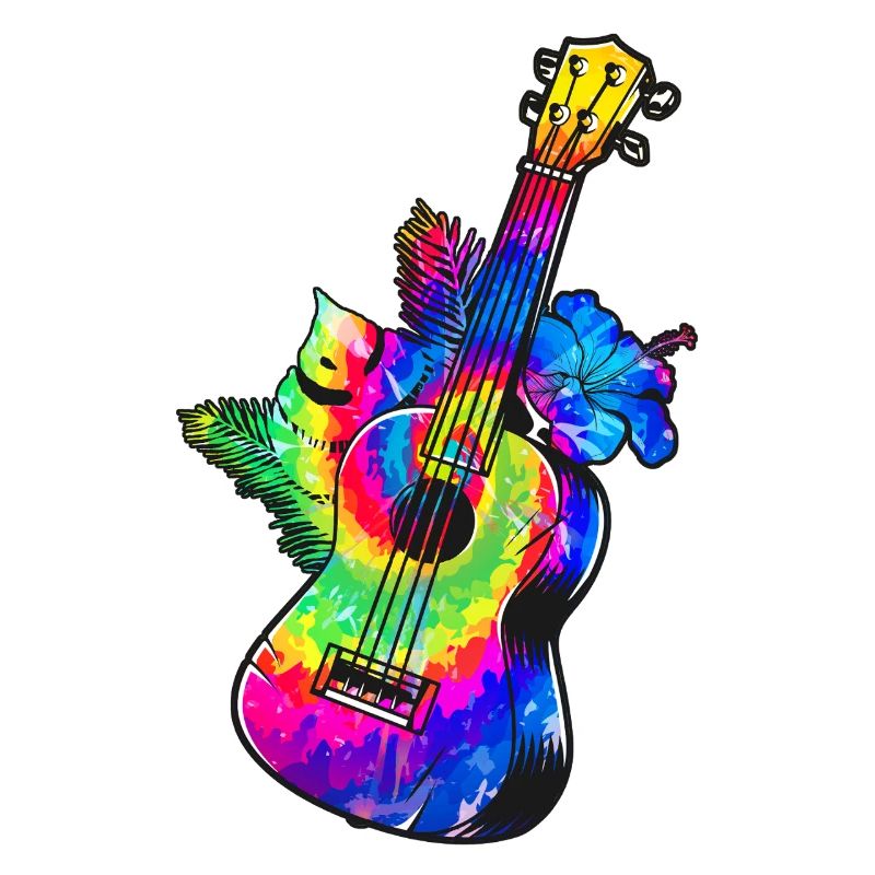 Hawaiian Ukulele Uke Tie Dye