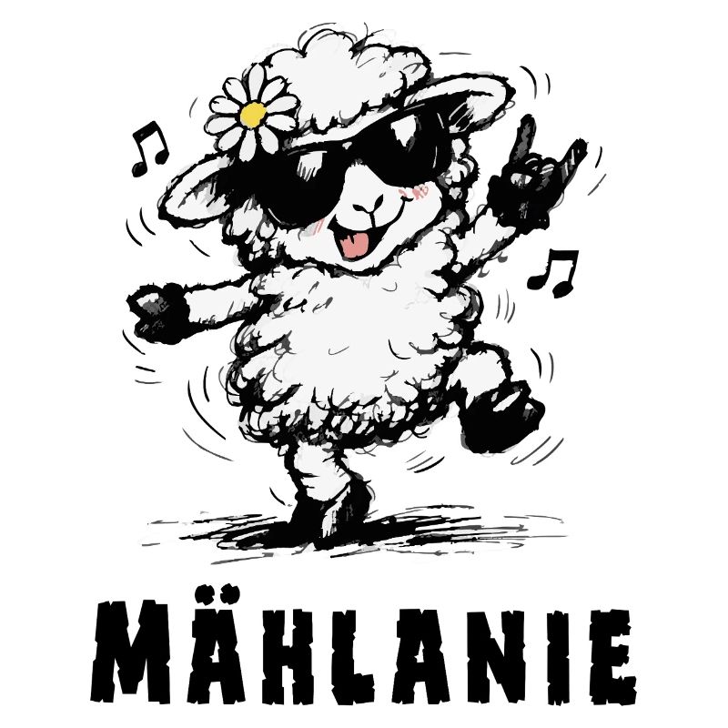 Mählanie – Funny Sheep Pun Design