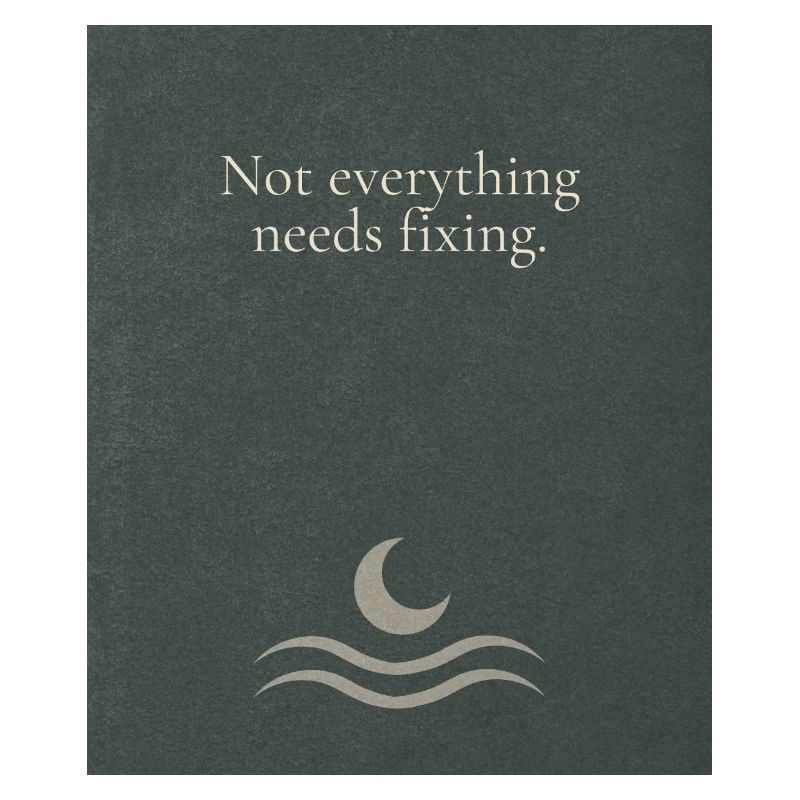 Not everything needs fixing