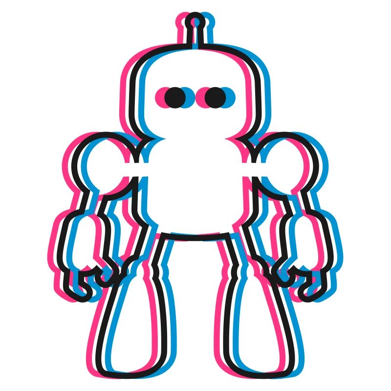 Robot 3D Effect AI Sci-Fi