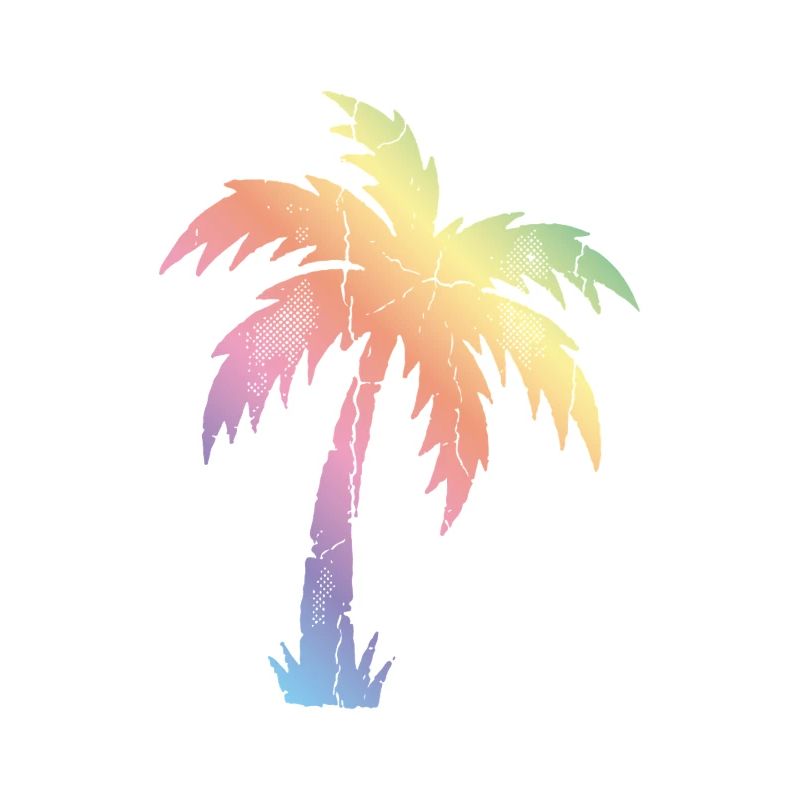 Palm Tree Multicolored