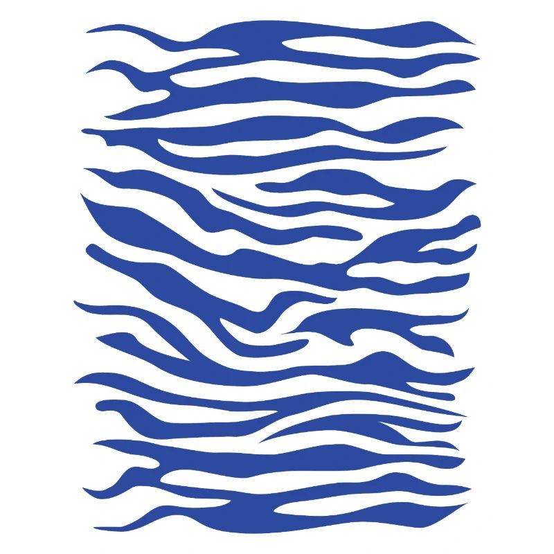 Zebra Pattern Blue