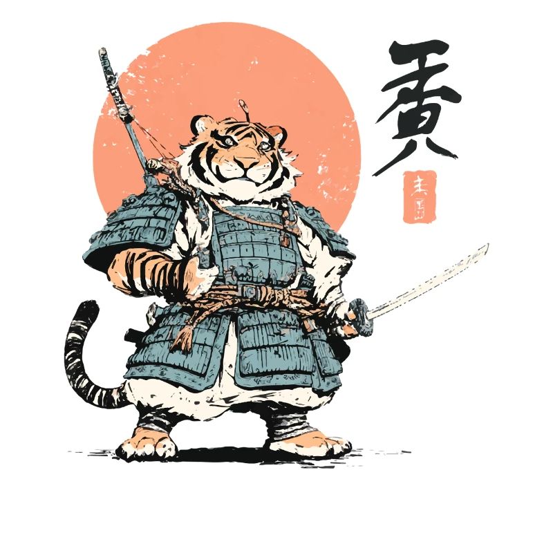 Tiger Samurai Armor Katana