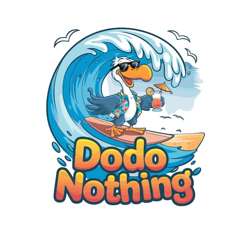 Dodo Nothing Funny Lazy Surfer Dodo Am