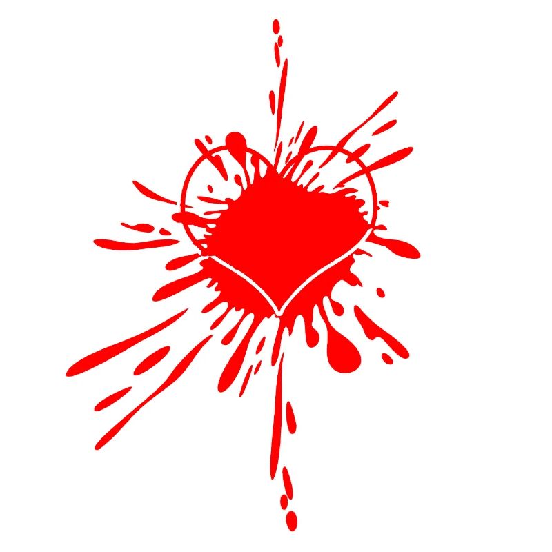 Herzspritzer Splatterkunst