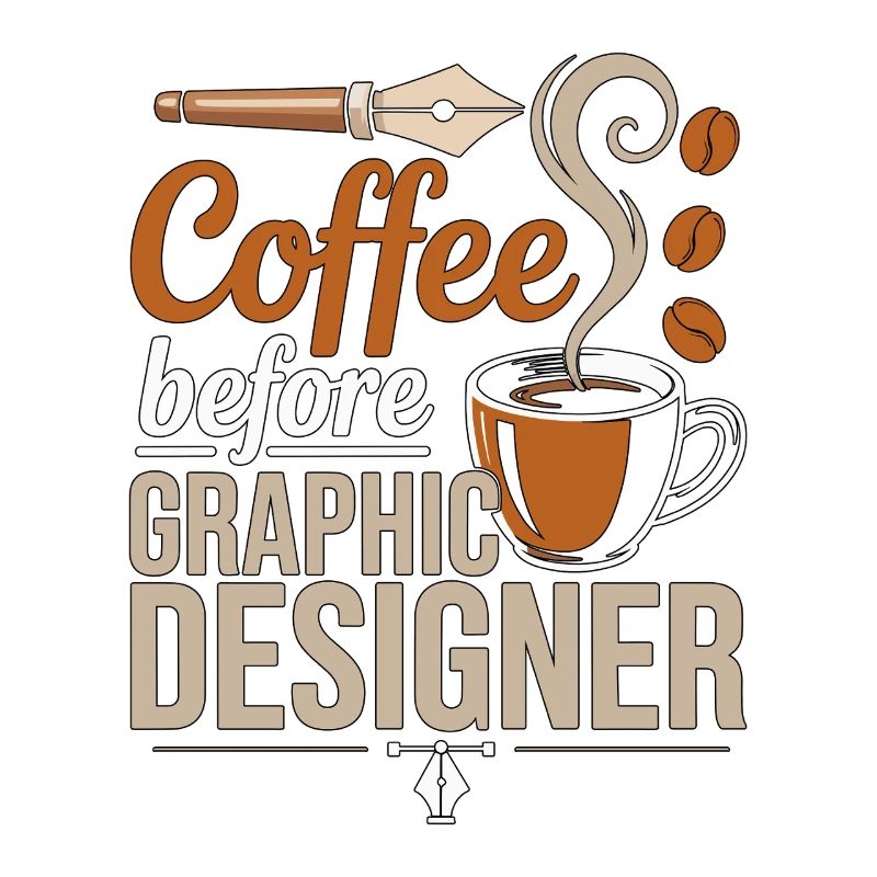Graphiste Designer de logo de café Amant du café