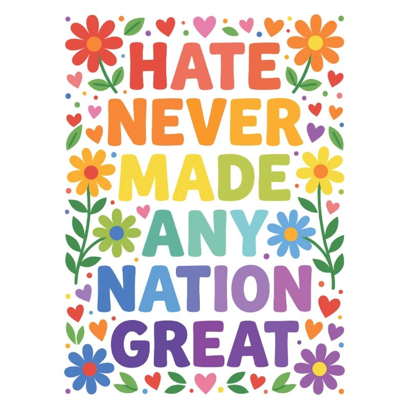 LGBTQ Pride Month/Hate Never Made Any Nation Great