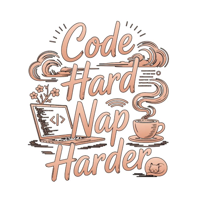 Remote Developer Code Hard Nap Harder Remote Coder