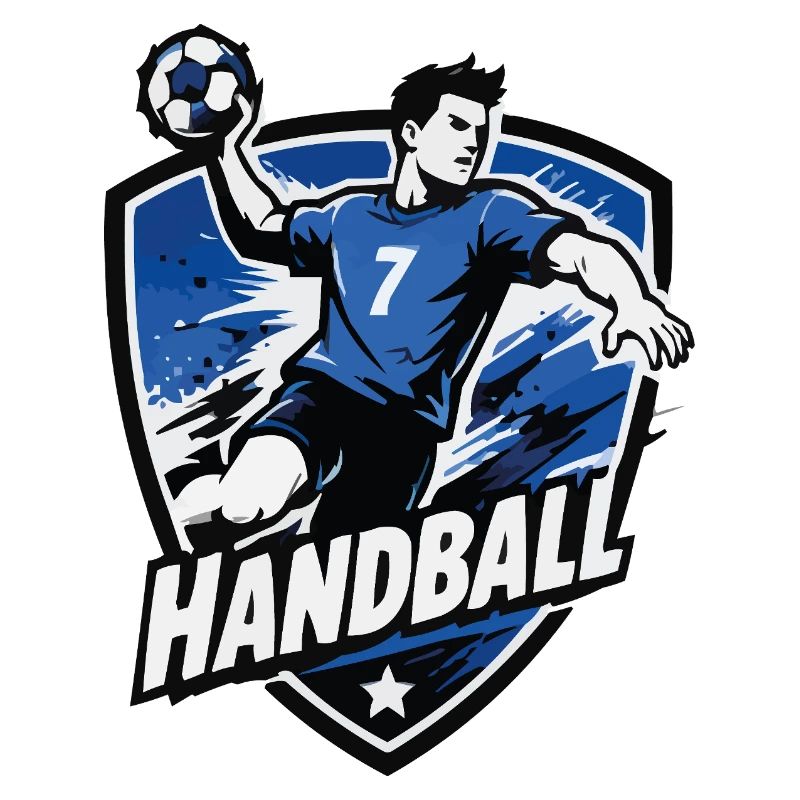 Bouclier bleu de l’attaquant de handball
