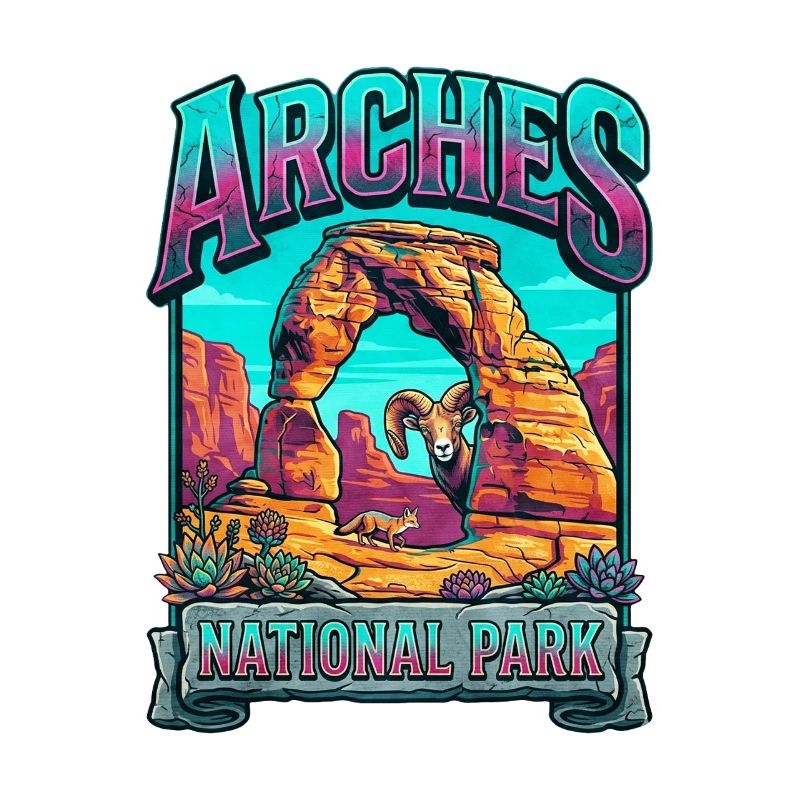 Explosion de couleurs dans le parc national des Arches