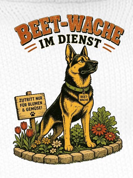 Schäferhund Beet-Wache Garten
