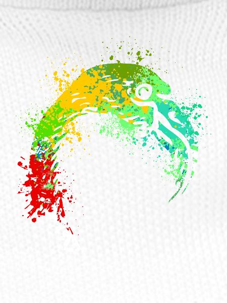 Flamingo Splash Art