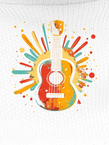 Ukulele Farbklecks