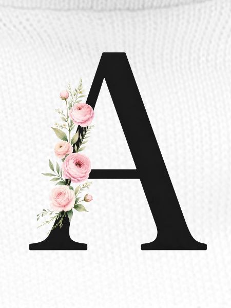 A Buchstabe Monogram Floral
