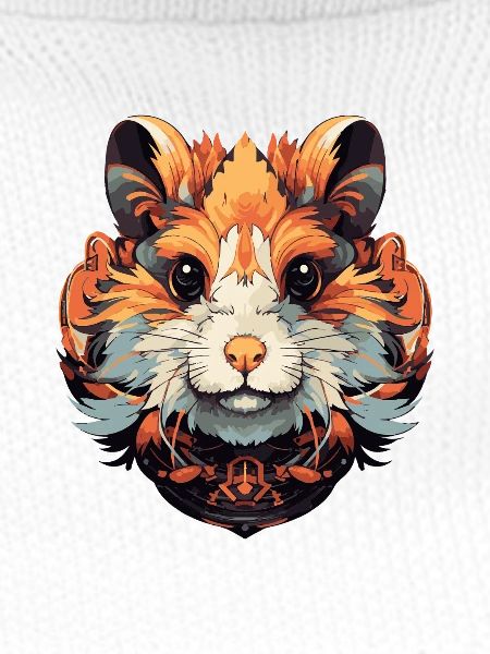 Hamster Kopf Bunte Ornamente