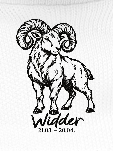 Widder – illustriertes Sternzeichen