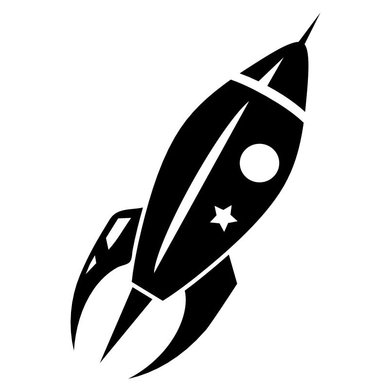 A rocket when departing