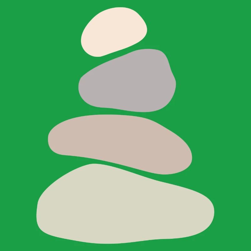 Calming Stone Stack Wall Art – Minimalist Zen
