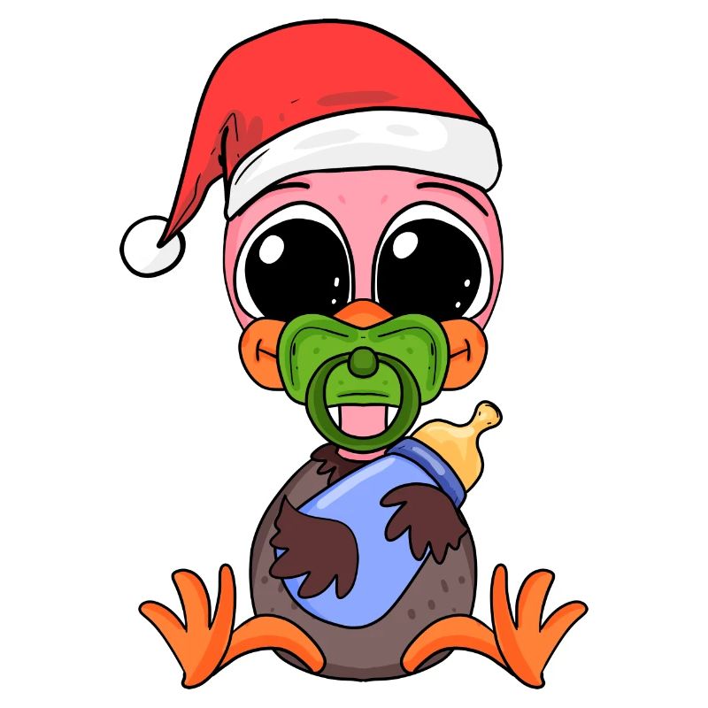 Autruche bébé Noël