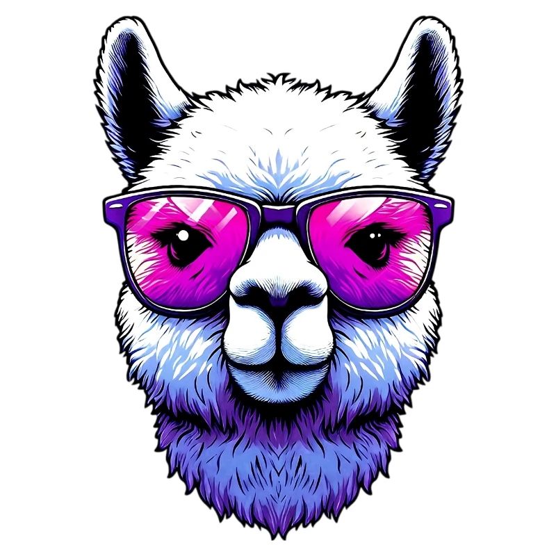 Alpaca with Sunglasses