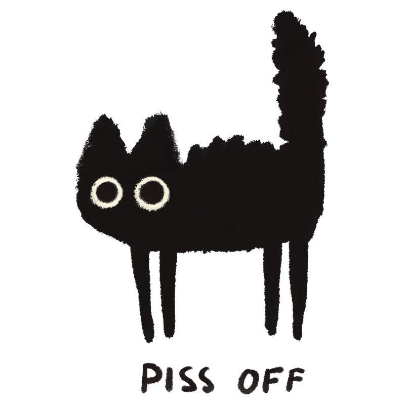 Grumpy Kitty Vibes - Laissez-moi tranquille