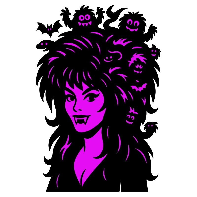 Dame vampire avec des super-cheveux !