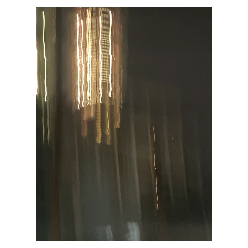 Abstract light reflections at night