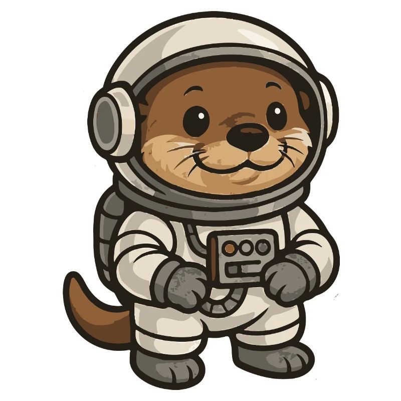 Illustration de chat de l'espace
