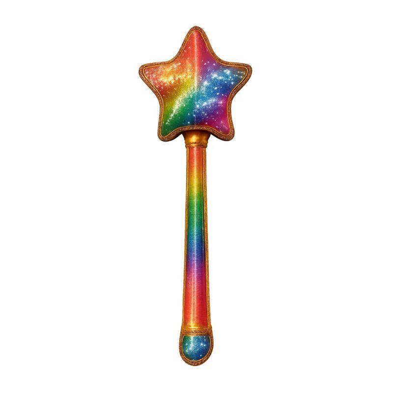 Rainbow Star Wand Design