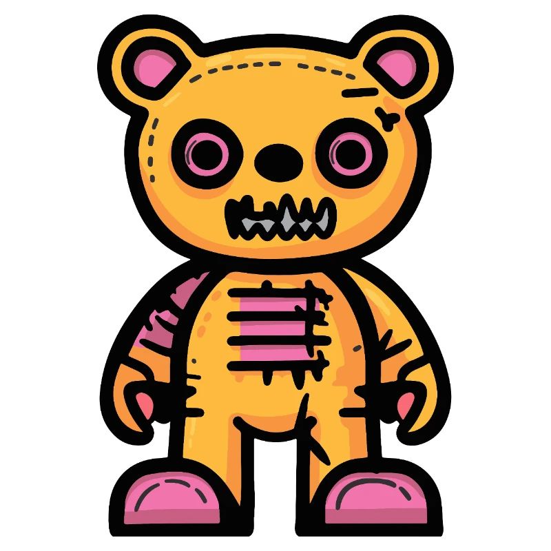 Bär Halloween Comic Teddybär
