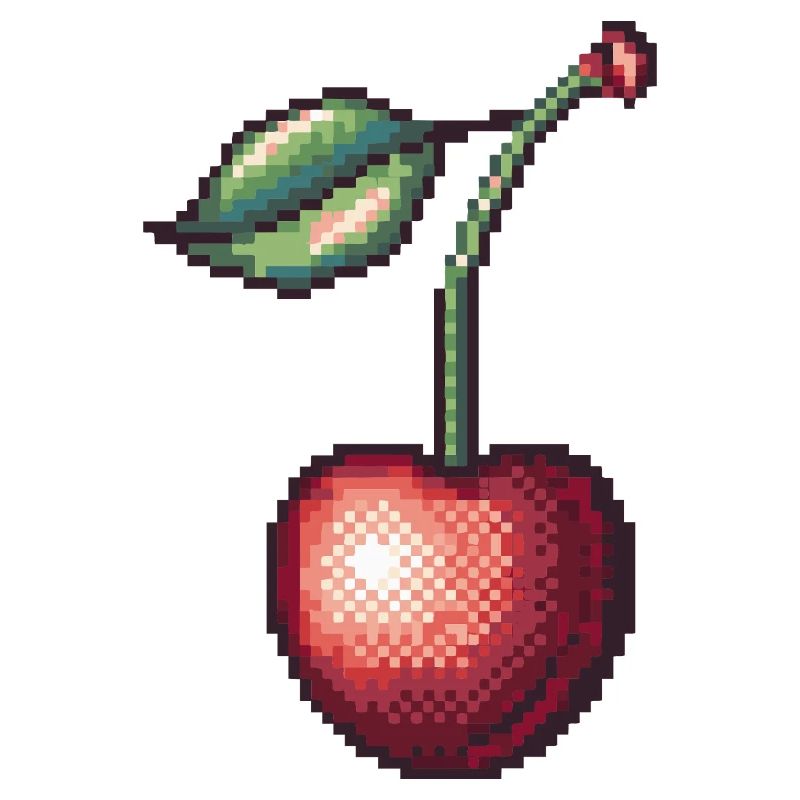 Retro Pixel Kirsche