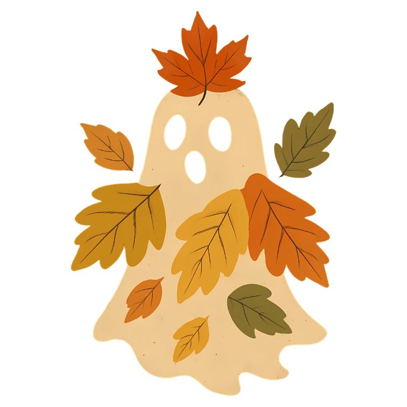Herbstgeist mit Blättern