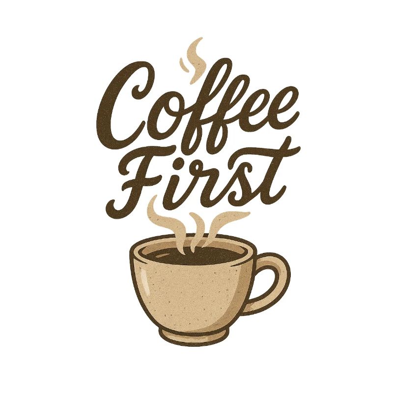 Coffee First Kaffee Illustration