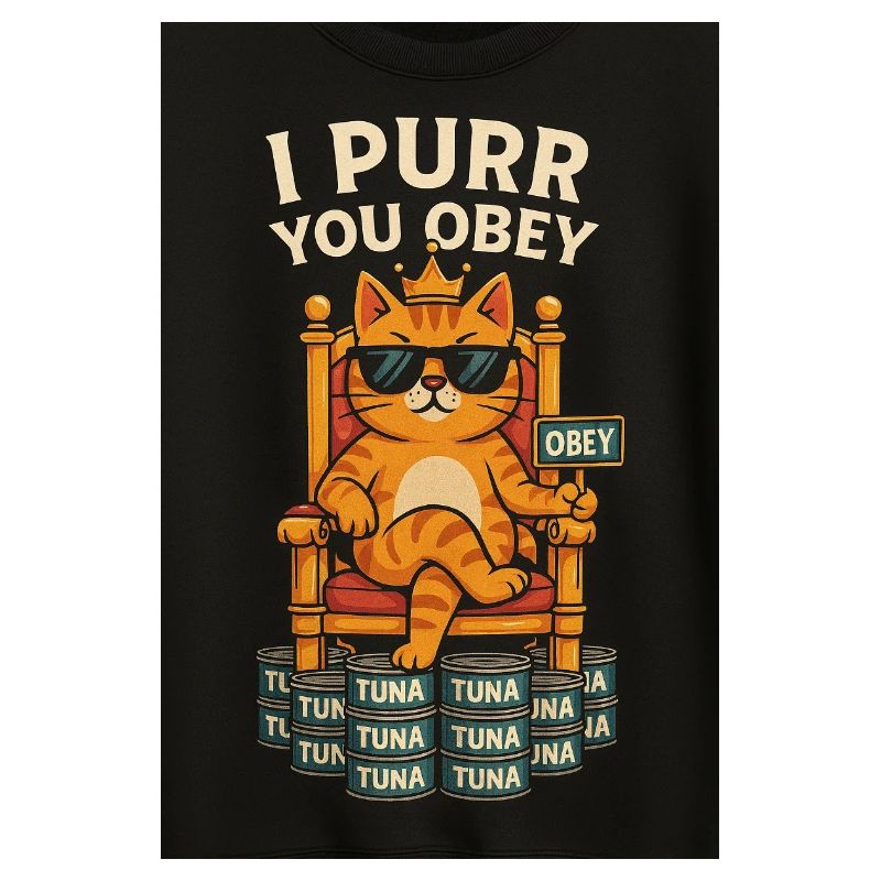 Commandes du roi des chats avec du thon