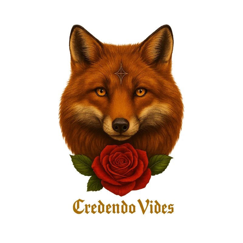 Fox with Rose - Credendo Vides