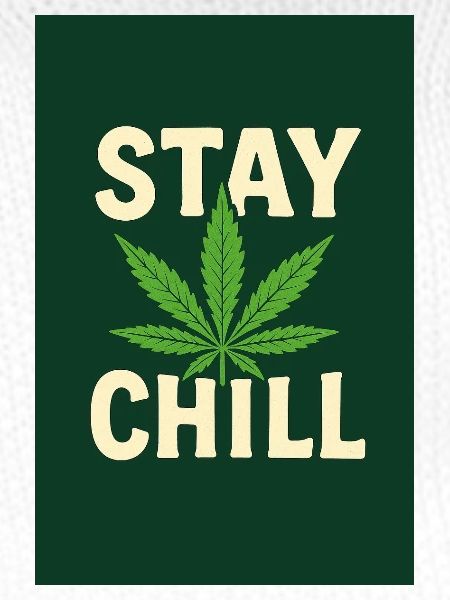Stay Chill Cannabis Leaf