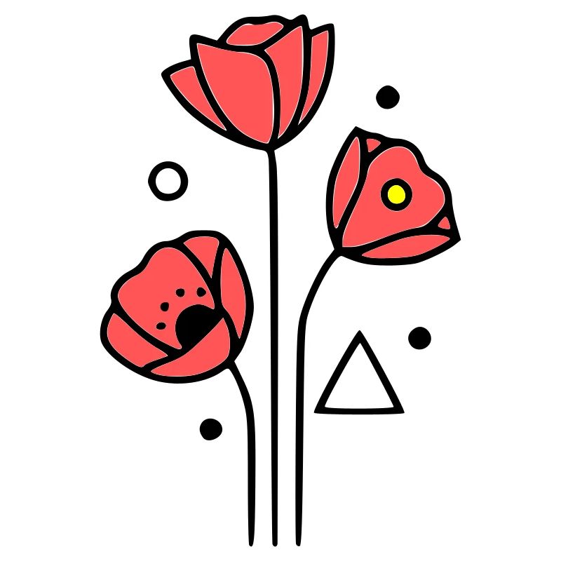 mohnblume-mohnblumen-minimalistisch-line-art-4