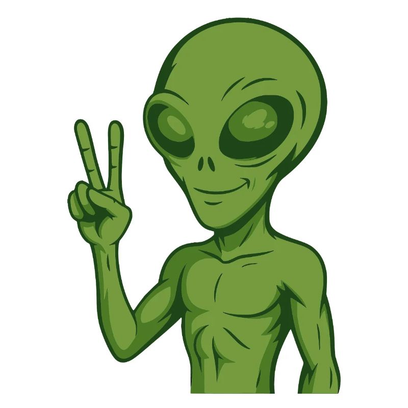 Alien Extraterrestrial Peace Peace
