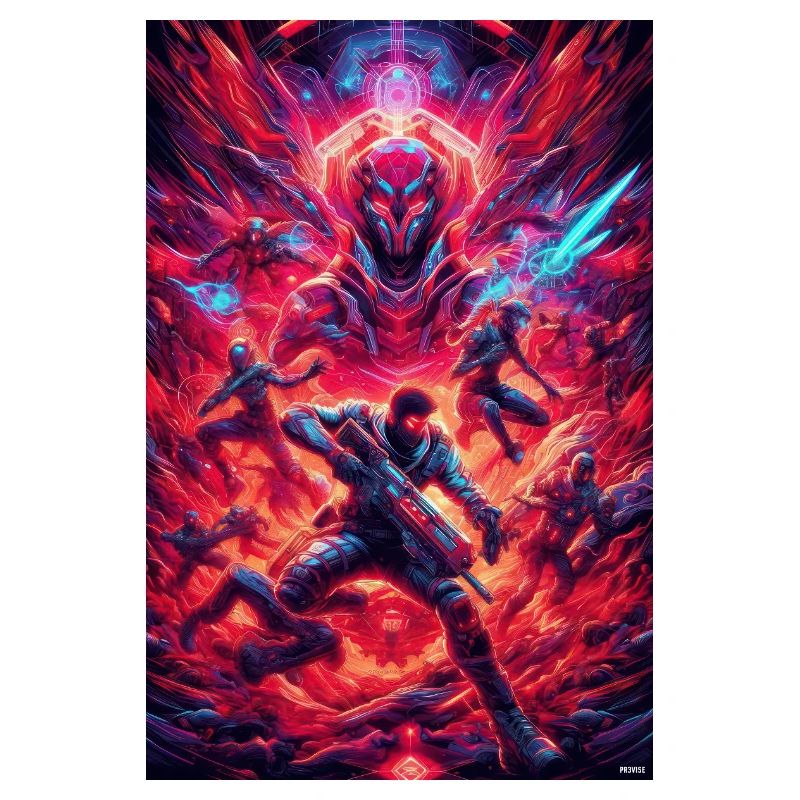 Front de bataille spatial néon