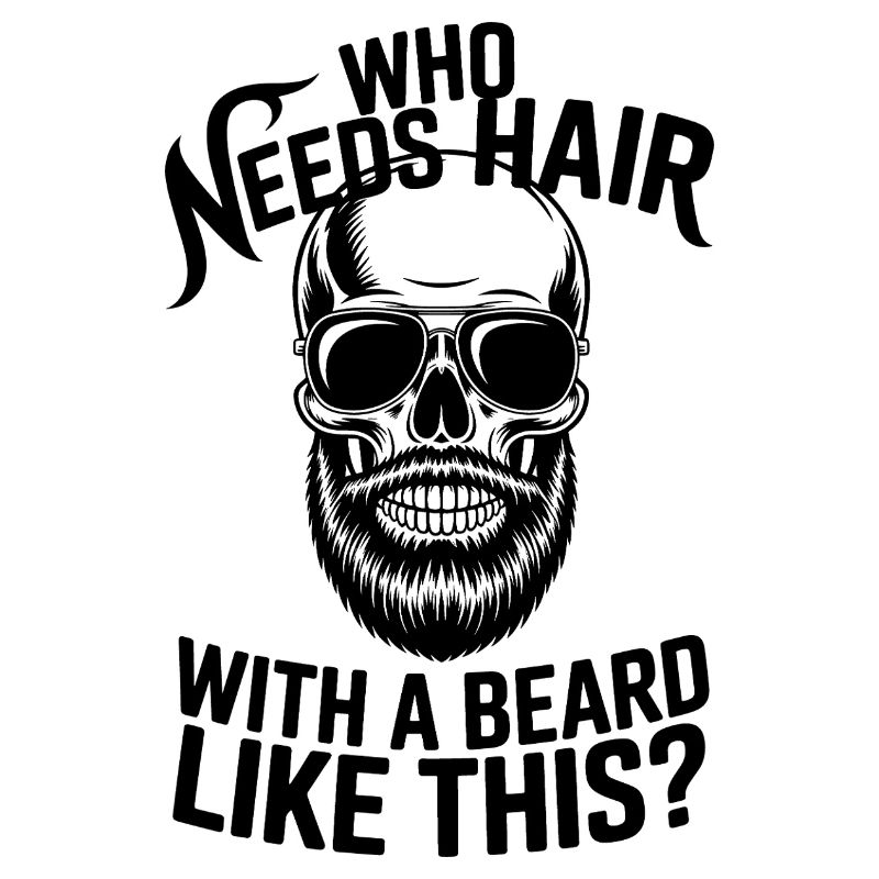 Qui a besoin de cheveux avec une barbe comme celle-ci, Bart Glatze