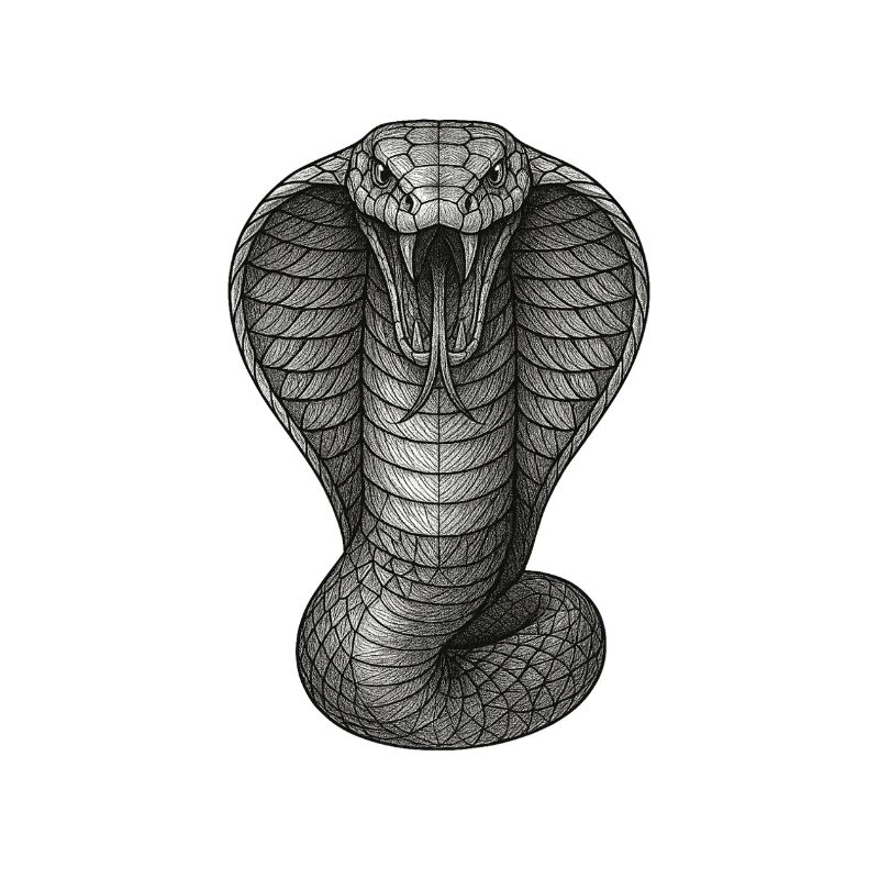 Cobra Graphite Line Illustration