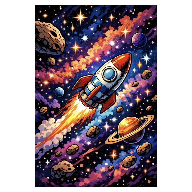 Rocket flight through cosmos