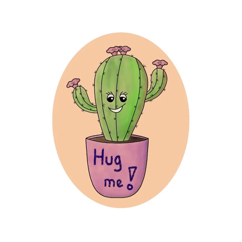 Estampe d’art Cactus Hug