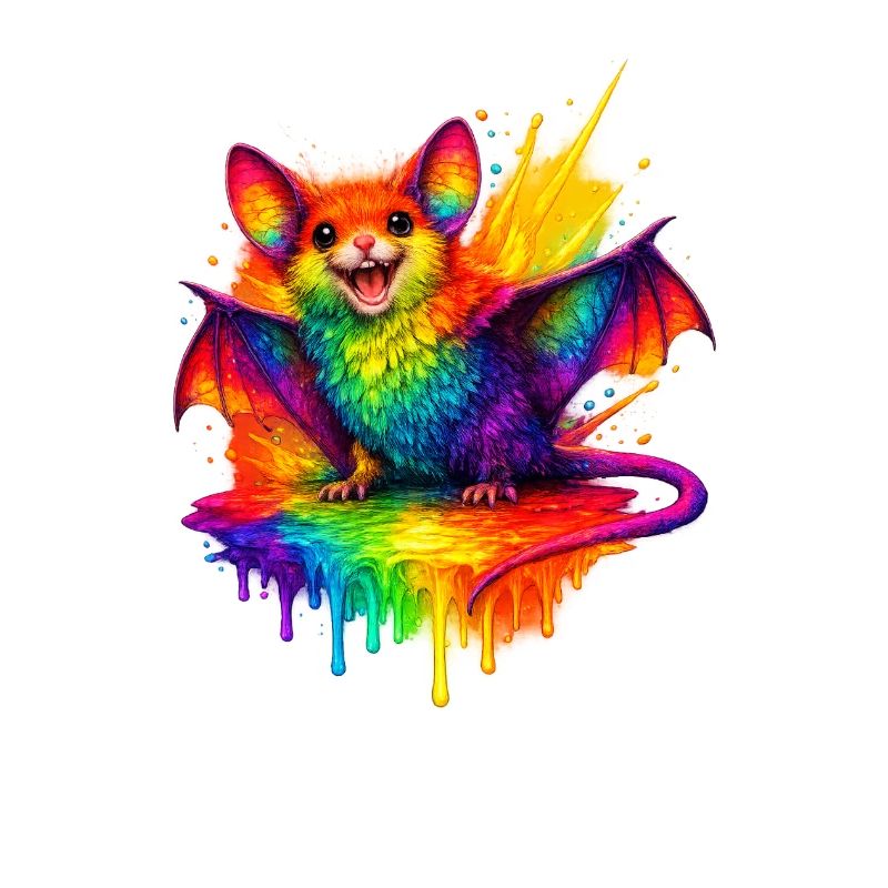 Regenbogenfledermaus Splash