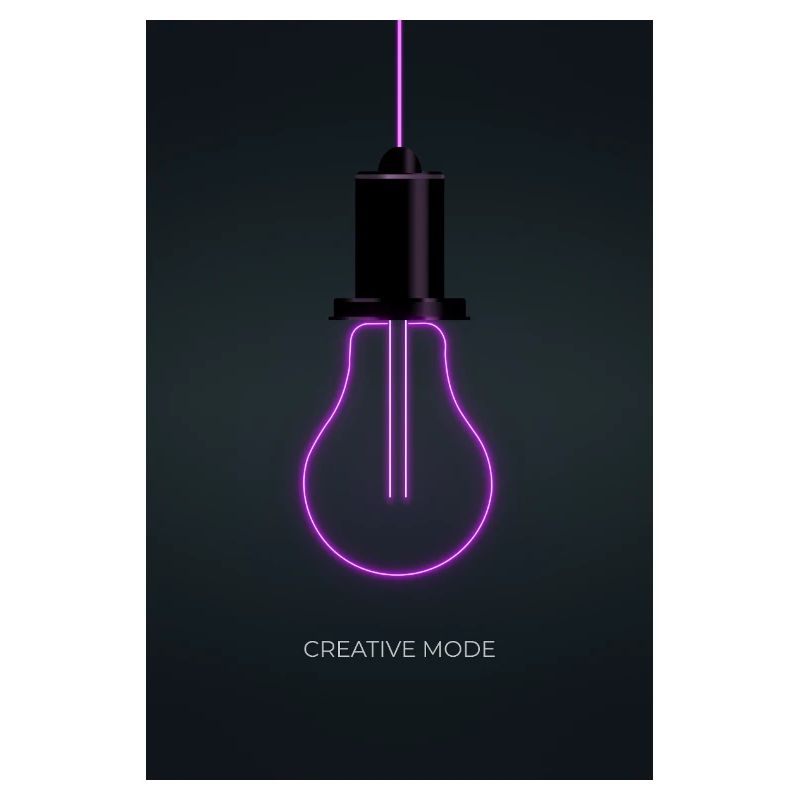 Affiche Créative de Mode Néon