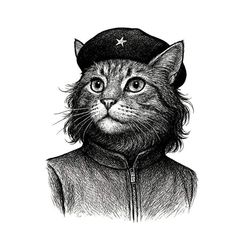 Chat avec béret