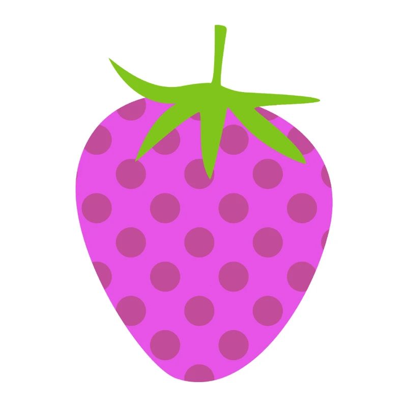 Strawberry Dots Dots Fruit Pink Dots Pattern